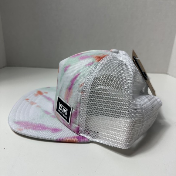 NWT Vans Unisex Beach Bound II True Trucker Hat White Tie Dye One Size - Picture 7 of 11